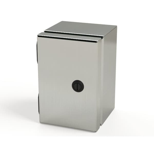 1/4 Turn Latch Electrical Enclosures, 6 in H, 4 in D, 4 in W, NEMA 3R, 4, 4X, 12, 13